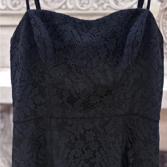 French Connection Black Lace Dress Size 6 - Picture 2 of 12
